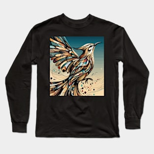 Majestic Wiedehopf / Hoopoe Bird Design Long Sleeve T-Shirt